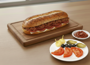 kavurmalı sucuklu kaşarlı tost