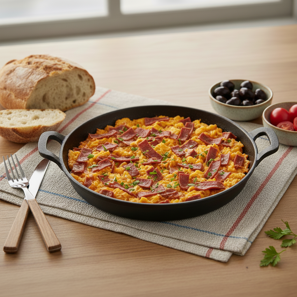 pastırmalı yumurta